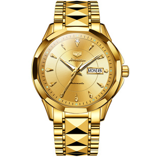 进口机芯瑞士男款18k金色男士手表机械表全自动男正品牌名表十大