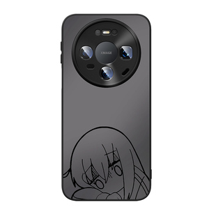 适用华为mate80promax手机壳新款mate70air孤独摇滚60pro+简约50e二次元40epro动漫30por磨砂plus防摔高级感