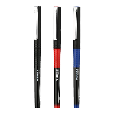 正品zebra斑马银蛇直液式速干走珠笔C-JB1专用办公室签字笔彩色中性笔学生用速干笔黑笔0.5mm官方旗舰店