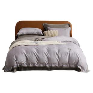 水星家纺仿羊绒四件套双面磨毛套件轻奢被子套床单高端床品25新品