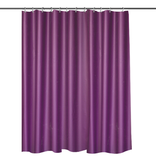 浴帘防水布纯色浴室卫生间保暖帘子加厚窗帘隔断遮光淋浴挂帘