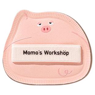 毛吉吉粉扑单耳系列困困猪三花猫不吃粉底液化定妆细节扑干湿两用