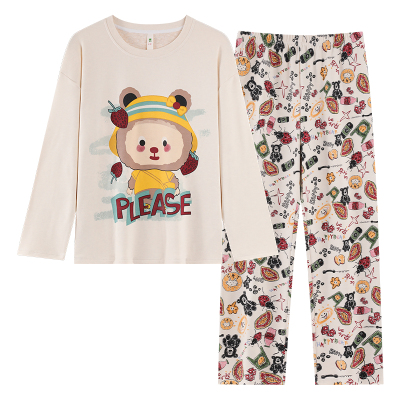 磨毛睡衣女款秋冬季保暖德绒2025新款少女长袖卡通可爱家居服套装