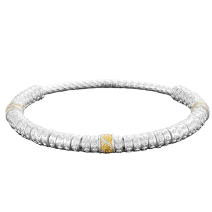 古法盘缠银手镯女新中式2025新款小众万贯独特国风银镯子9999纯银