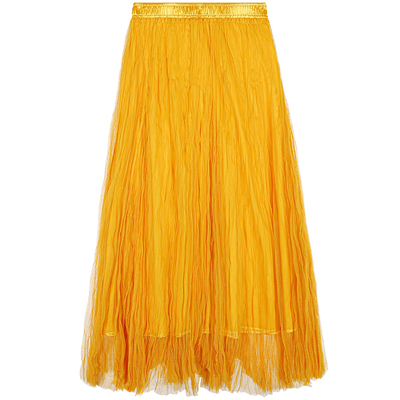 落落狷介松紧腰小个子半身裙女