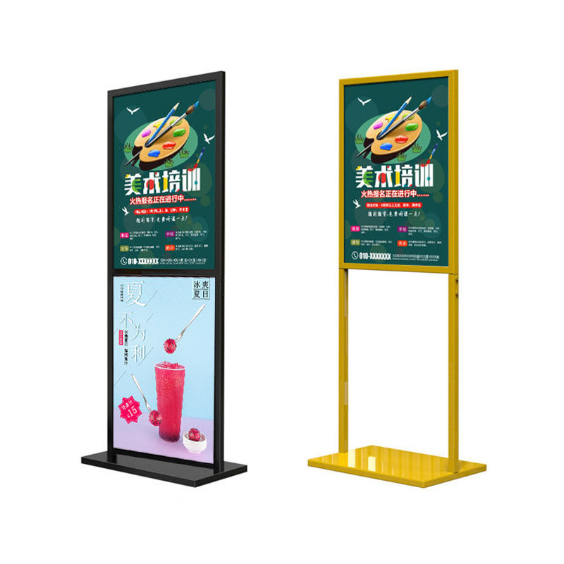 kt板双杆立牌商场立式双面展架单双层海报广告牌落地宣传架引导牌