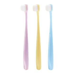 小林玉肌日本进口万根柔软毛儿童专用牙刷细毛4-14岁1支/盒黄粉蓝