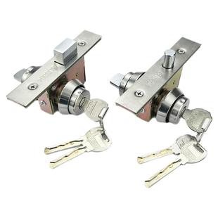 铝合金门锁有框玻璃门地锁适用强棒肯德基锁301门锁地插锁双面锁