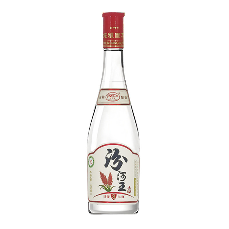 正宗山西汾河王酒清香型42度红盖固态纯粮食口粮酒高粱白酒475ml