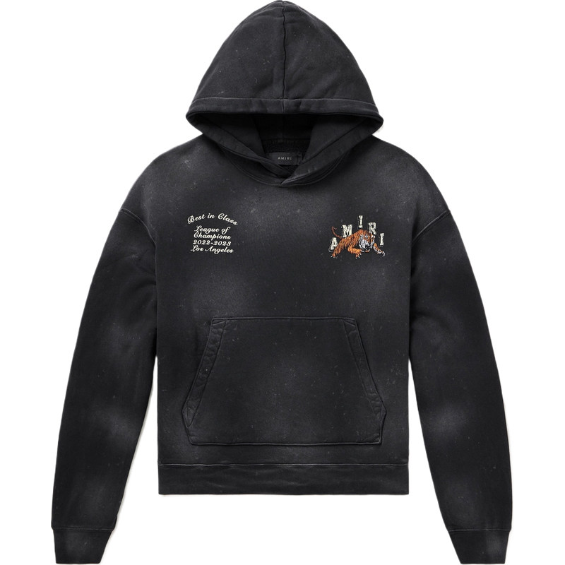 【618狂欢】AMIRI 秋冬男士仿旧品牌标志印花棉质平纹布帽衫