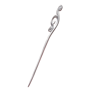 新中式祥云如意发簪女999纯银古风银簪子高级百搭发饰发簪银发钗