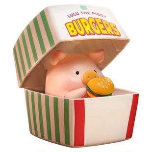 现货罐头猪lulu猪汉堡宅急送可动系列盲盒麦当劳联名手办摆件