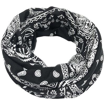 腰果花围脖男脖套头巾防风沙面罩