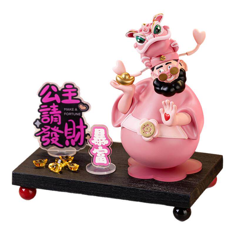 醒狮财神爷玄关装饰摆件