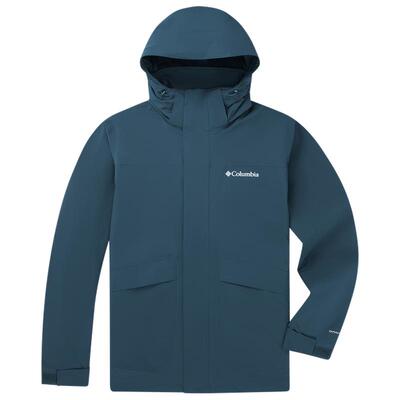 哥伦比亚男金点防水三合一冲锋衣