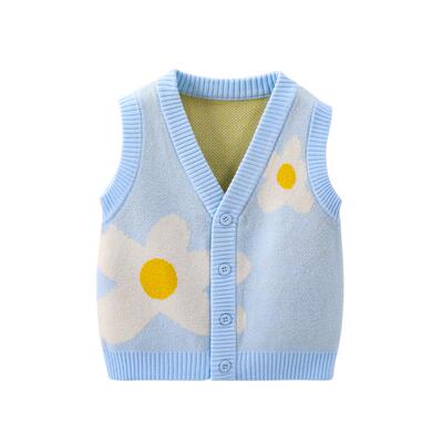 男宝宝针织马甲女宝开衫毛衣背心