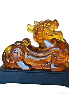 梅杜莎貔貅办公室动物招财摆件