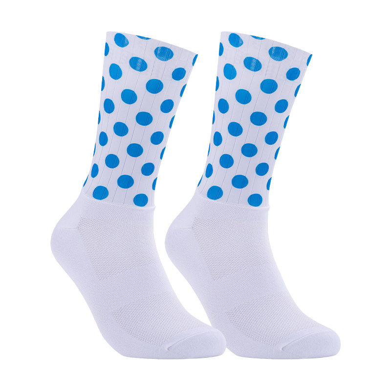 Aero socks专业公路自行车骑行袜透气动中长筒男女士压缩白色比赛