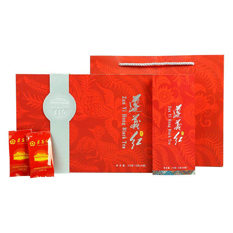 遵义红红茶贵天下浓香型茶叶2024金牡丹礼盒小包装礼物210g