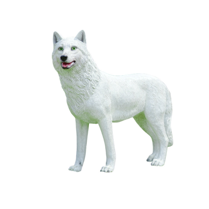艺家乡仿真狼雕塑冰雪世界主题