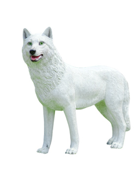 艺家乡仿真狼雕塑冰雪世界主题