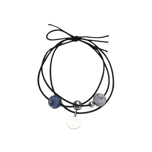 星座发绳手链原创天然石头绳发圈情侣星球简约清新日韩国发饰头饰