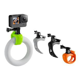 泰迅适配大疆Action4/3/5pro骑行固定柔性支架运动相机支架GOPRO13固定夹insta360x45弹力小Q拍摄pocket3配件