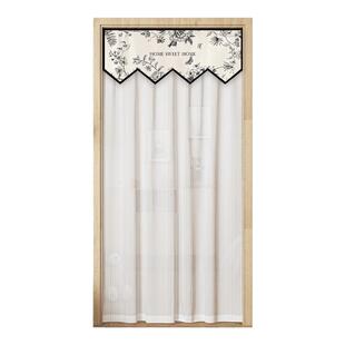 门帘透风透光不透人白纱帘2024新款免打孔飘窗阳台客厅卧室隔断帘