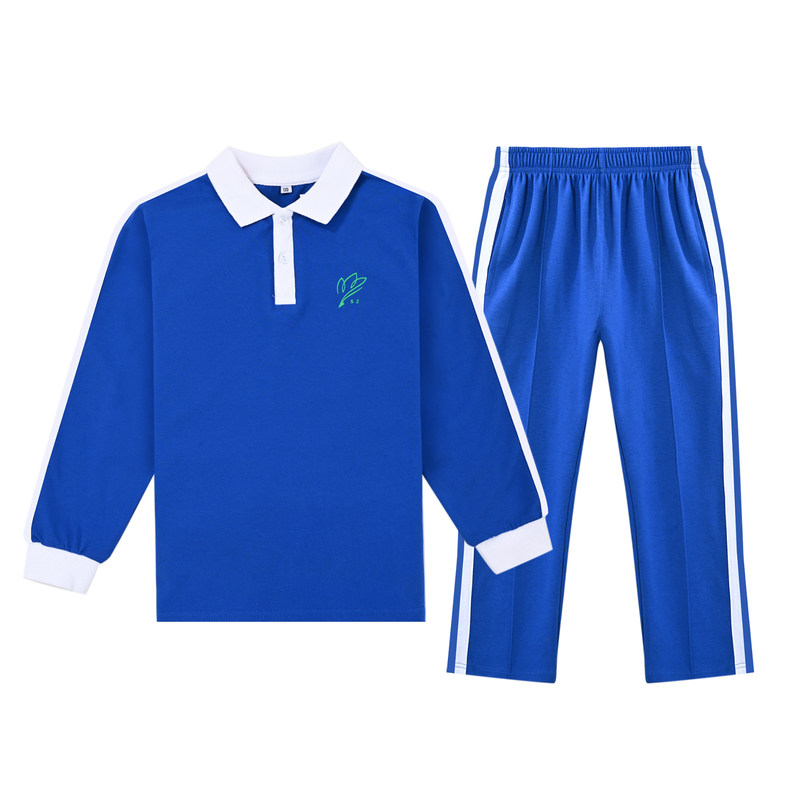 贝尔彻深圳统一校服小学生夏装礼服班服夏季短袖薄款速干运动套装