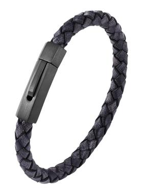 本命年真皮手工编织红绳子原创