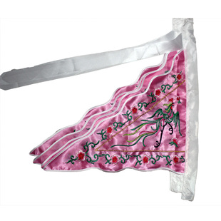 舞台演出道具戏曲靠旗背旗舞蹈打鼓旗T台走秀双面刺绣龙凤旗旗杆