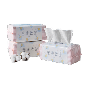 MINISO/名创优品棉柔系列超厚EF纹抽取式洗脸巾洁面巾擦脸巾