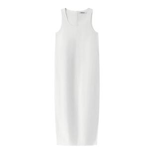 VERSELET短诗 无袖连衣裙春夏修身女款进口有机棉面料象牙白裙子