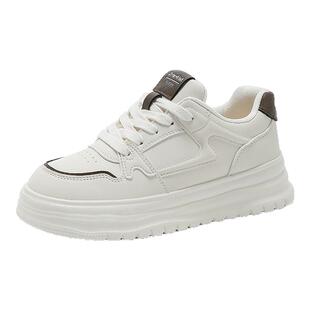 大东厚底小白鞋女2026新款春季增高运动板鞋超火百搭休闲鞋子