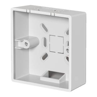 86型明装底盒明线盒家用预埋盒过线插座盒明盒pvc开关盒86mm*90mm