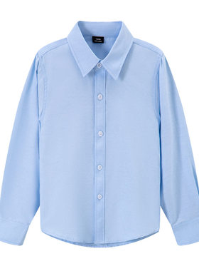 男女童牛津纺长袖衬衫春秋校服