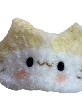 手工编织小猫洛米发夹可爱发卡毛绒头饰送女友闺蜜礼物成品网红