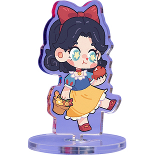 亚克力旋转立牌定制卡通动漫桌面摆件diy透明钥匙扣挂件双面定做