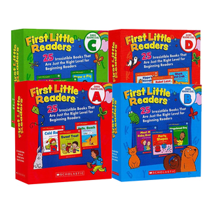 小蝌蚪点读笔配套书学乐小读者英语分级启蒙教材 First Little Readers A-GH级英文原版儿童亲子阅读3-6岁读物送音频认知启蒙绘本