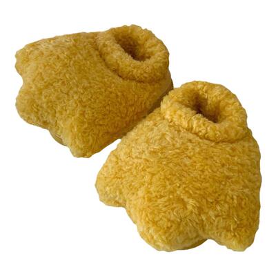 细细条可爱鸭掌亲子包跟棉拖鞋