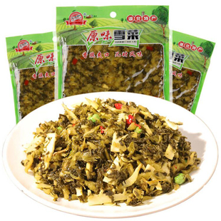 原味雪菜袋装雪里蕻下饭菜开胃味小咸菜包包子酱腌菜整箱商用批发