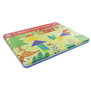 pinwheel磁性七巧板智力拼图磁力儿童教具幼儿园3岁早教玩具进阶