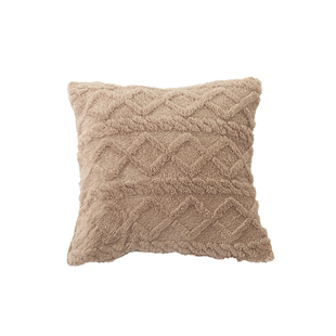 白色奶油风抱枕套毛绒北欧ins靠枕沙发抱枕客厅靠背垫飘窗装饰