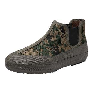 强人3515解放鞋男女冬季加绒工装鞋农田鞋工地劳保棉鞋一脚蹬耐磨