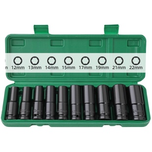 加长套筒1/2电动扳手加长型吊顶套筒空心加深套筒头14/17/19/22mm