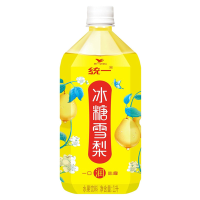 统一冰糖雪梨1L*8瓶梨汁饮料清甜不腻果汁办公休闲饮品整箱清仓批