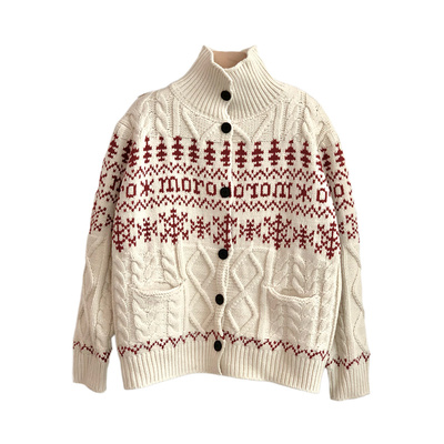 秋冬复古费尔岛毛衣圣诞氛围感