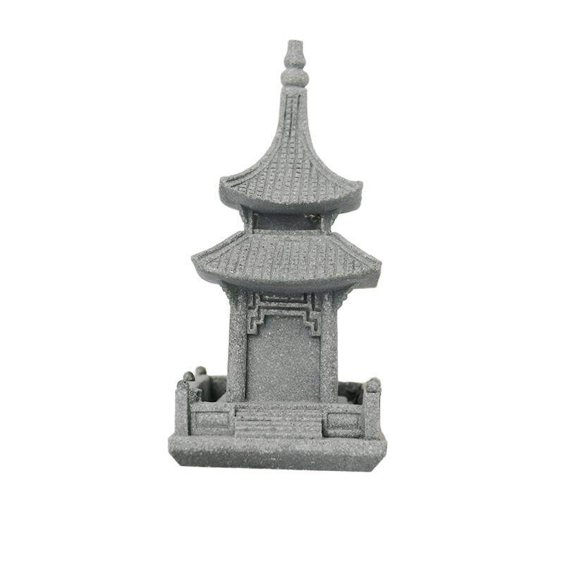 仿真国风景观小石亭摆件园艺花卉盆景造景文昌塔小亭子装饰小摆设