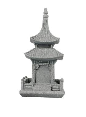 国风园艺微景观造景小石亭摆件