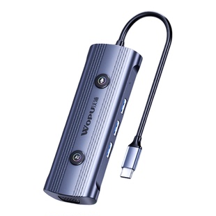 沃浦typec拓展坞双模式AI办公扩展坞USB接口扩展器分线器 HUB集线器多功能转换器千兆网口笔记本电脑台式主机